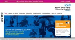Desktop Screenshot of epsom-sthelier.nhs.uk